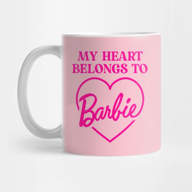 My Heart Belongs To Barbie - Barbiecore Aesthetic by Burblues